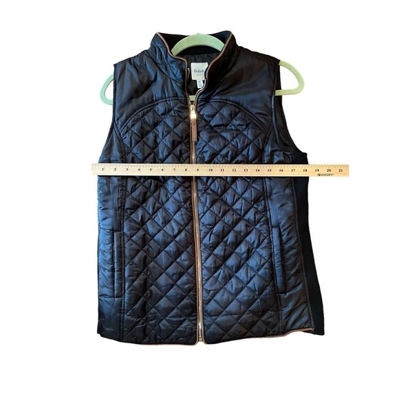 Rafaella Weekend Puffer Vest Women Size L Black Sleeveless Zip-Up 100% Polyester - Picture 5 of 6